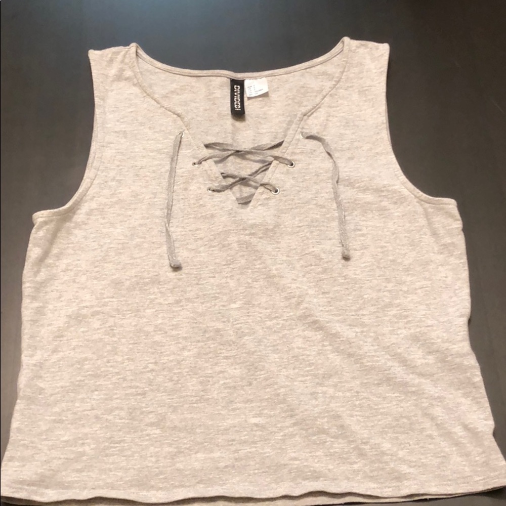 Sleeveless crop top